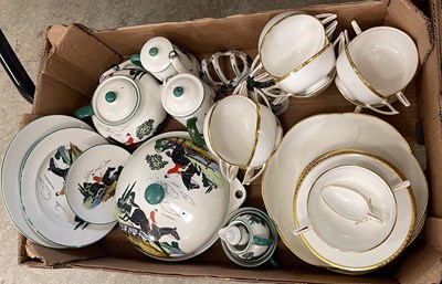 Lot 698B - A box of assorted ceramics to include a Maling...