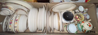 Lot 717 - Two boxes of assorted ceramics to include a...