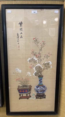 Lot 789 - Chinese School  
Painting of a bottle vase...
