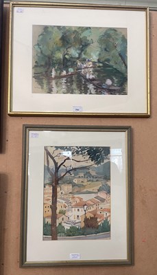 Lot 793 - Paul Maze (1887-1979) 
River scene with...