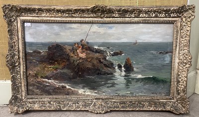 Lot 793C - William Bradley Lamond RBA (1857-1924) Coastal...