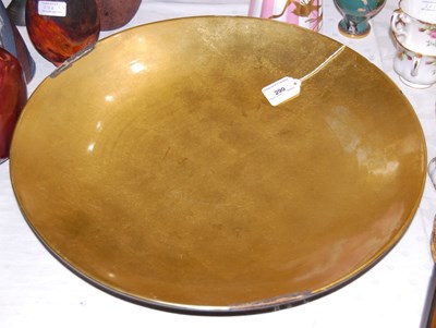 Lot 290 - A large lacquer charger, 45cm diameter