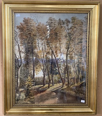 Lot 823 - 20th century British School 
Autumnal...