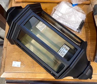 Lot 830 - Elstead Lighting, a wall mounted lantern light,...