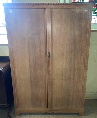 Lot 854 - An early 20th century Art Deco limed oak two...
