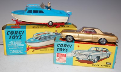 Lot 76 - Two boxed vintage Corgi Toys, to include Buick...