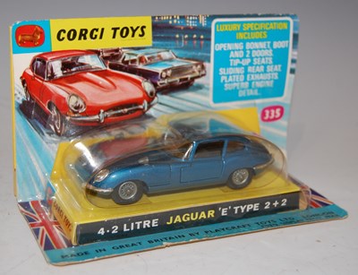Lot 77 - A vintage boxed Corgi Toys 4.2 Ltr Jaguar...