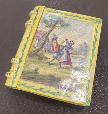 Lot 649 - Lille Pottery, a storage box and detachable...