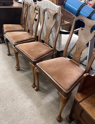 Lot 782 - A set of four early 20th century Queen Anne...