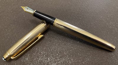 Lot 142A - Mont Blanc, a gold plated Meisterstuck...