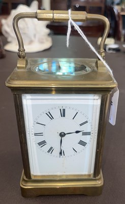 Lot 476B - A late 19th/ early 20th century brass carriage...