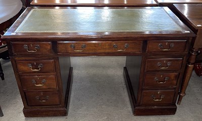 Lot 967 - A reproduction George III style mahogany...
