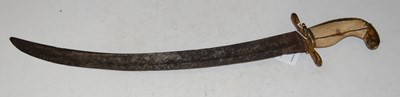Lot 84 - A 19th century short sabre, the gilt metal...