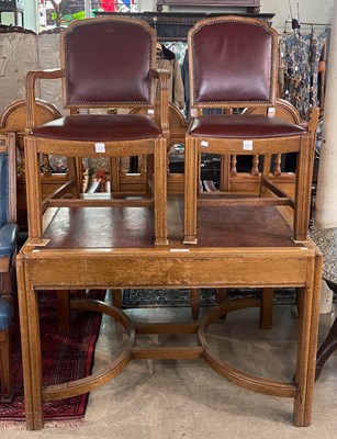 Lot 979 - An early 20th century Art Deco style oak...