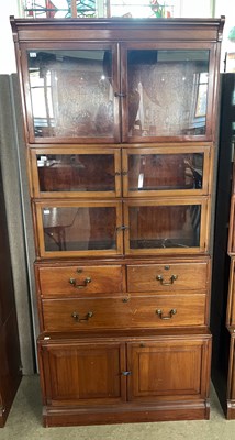 Lot 992 - An early 20th century mahogany five sectional...