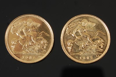 Lot 89A - Two Queen Elizabeth II gold half-sovereigns,...