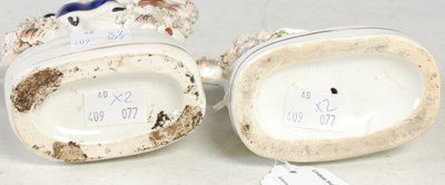 Lot 4 - A near pair of 19th century Staffordshire...