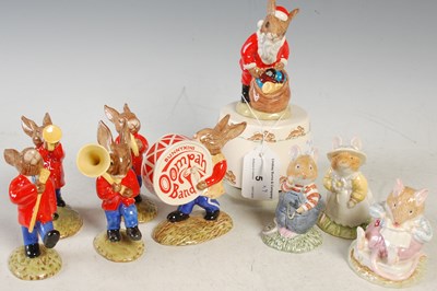 Lot 5 - A Royal Doulton five piece Bunnykins Oompah...