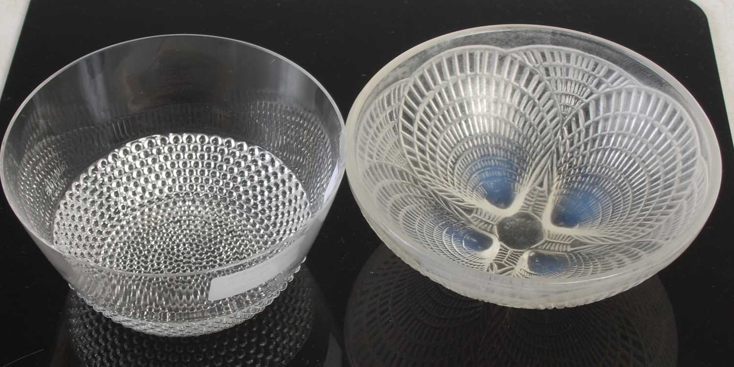 Lot 9 - Two Lalique glass bowls to include a Tokyo-2...