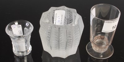 Lot 10 - Three pieces of Lalique glassware to include a...