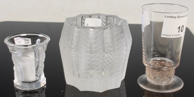 Lot 10 - Three pieces of Lalique glassware to include a...