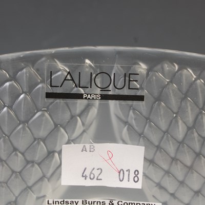 Lot 18 - A Lalique clear and frosted glass Serpentine...
