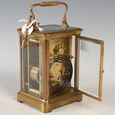 Lot 24 - A late 19th/ early 20th century brass cased...