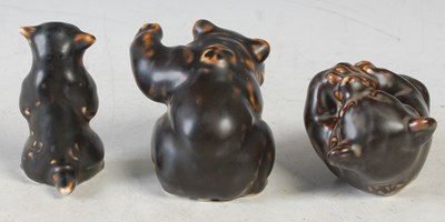 Lot 27 - Knud Kyhn for Royal Copenhagen - three ceramic...