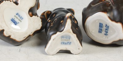 Lot 27 - Knud Kyhn for Royal Copenhagen - three ceramic...