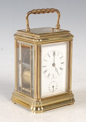 Lot 32 - A late 19th/ early 20th century brass cased...