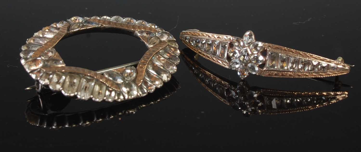 Lot 43 - Two Antique, probably Georgian, white and...