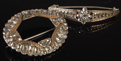 Lot 43 - Two Antique, probably Georgian, white and...