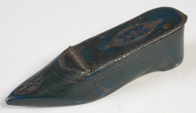 Lot 119 - An early 19th century black tinned Britannia...