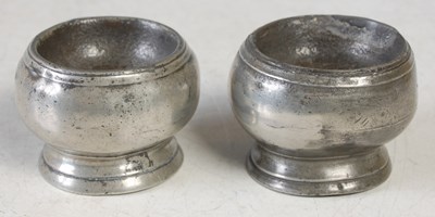 Lot 118 - A matched pair of 18th century pewter circular...