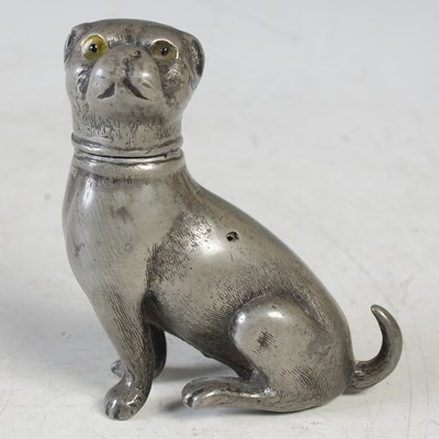 Lot 117 - A 19th century novelty pewter pepper pot...