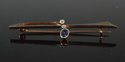 Lot 63 - An early 20th century white and yellow metal,...