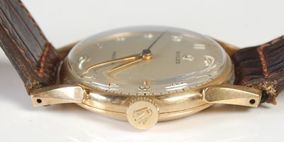 Lot 93 - A vintage gentlemans 9ct gold cased Rolex...