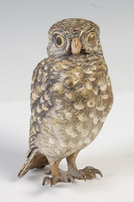 Lot 102 - An early 20th century cold-painted bronze...