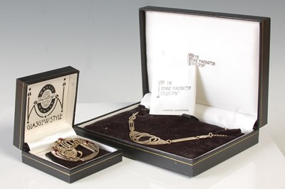 Lot 113 - A Charles Rennie Macintosh style silver brooch,...