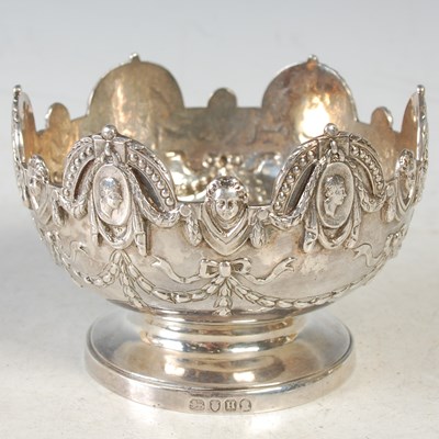 Lot 129 - A George III silver dish, London 1803, chased...