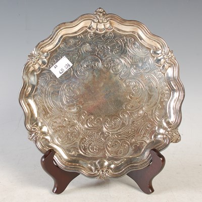 Lot 131 - A Victorian silver salver, London 1841, makers...