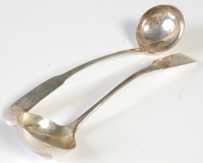 Lot 146 - A pair of George III Scottish silver sauce...