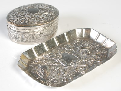 Lot 170 - A London silver octagonal shaped tray, with...