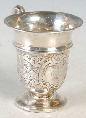Lot 182 - A Birmingham silver christening mug, 8cm high,...