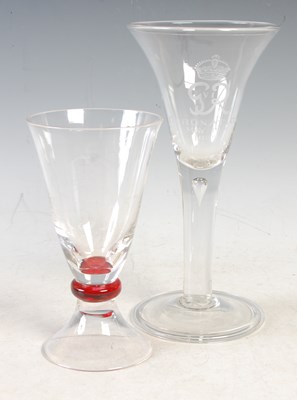 Lot 207 - Two Whitefriars Royal Commemorative glasses to...