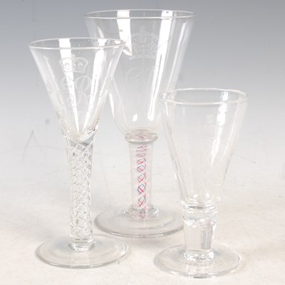 Lot 208 - Three Whitefriars Royal Commemorative glasses...