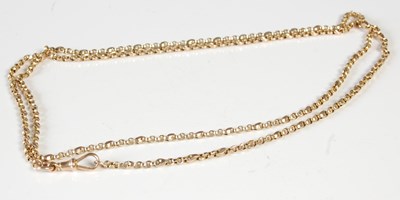 Lot 220 - A 9ct gold watch chain, 19.1 grams.