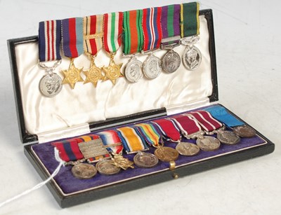Lot 223 - A group of nine miniature medals covering...