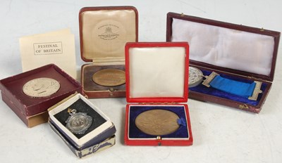 Lot 257 - A group of medals/ medallions to include a...