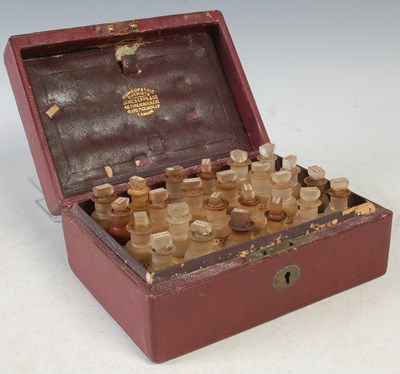 Lot 260 - A late 19th century leather cased set of...